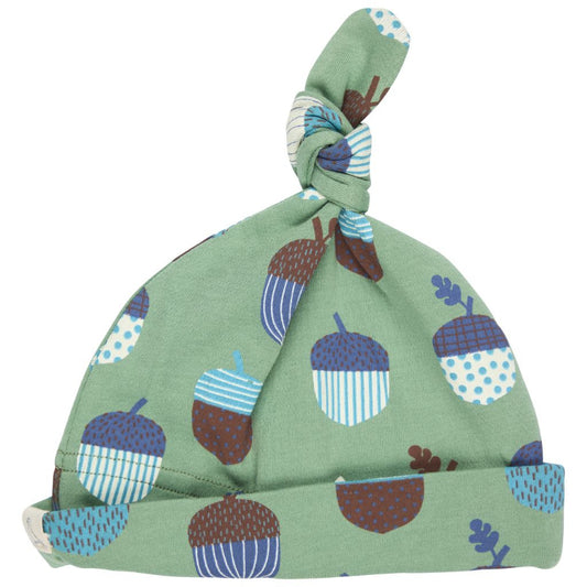 Green Acorns Knotted Hat by Pigeon Organics