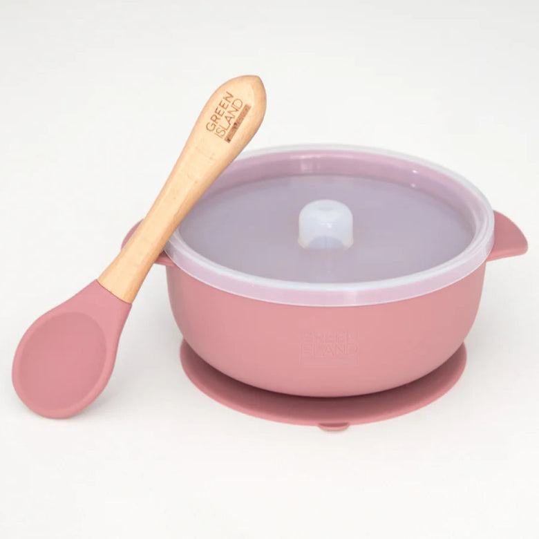 Mulberry Silicone Bowl and Spoon by Green Island