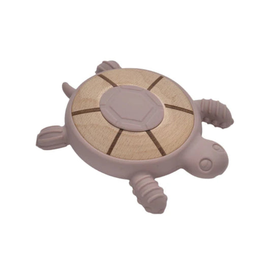Turtle Teether Pink by Jumini Baby