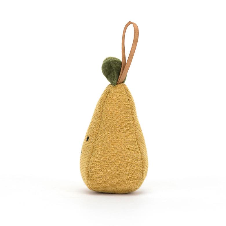 Festive Folly Pear Decoration by Jellycat