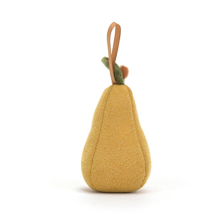 Festive Folly Pear Decoration by Jellycat