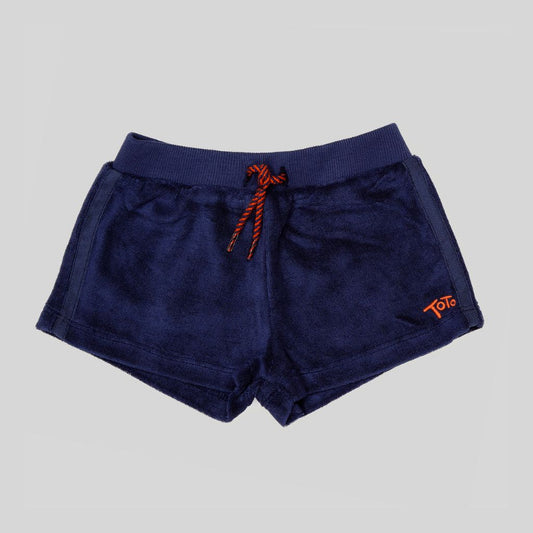 Navy Towelling Shorts by Tots in Towelling