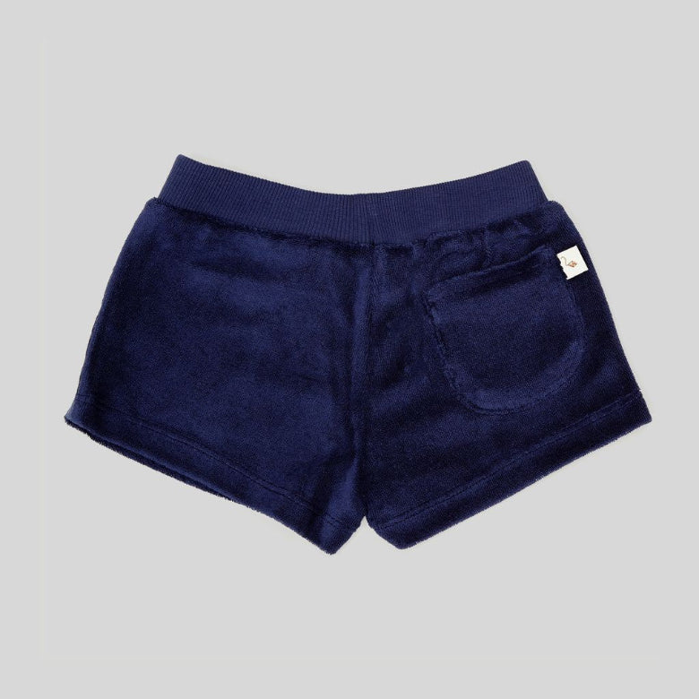Navy Towelling Shorts by Tots in Towelling