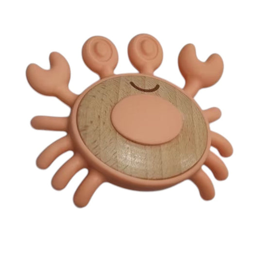 Crab Teether Orange by Jumini Baby