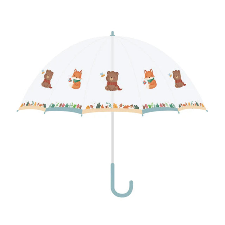 Bear And Fox Dome Umbrella by Jumini
