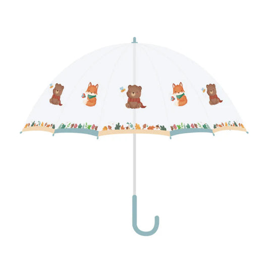 Bear And Fox Dome Umbrella by Jumini