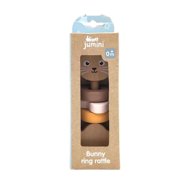 Wooden Bunny Rattle by Jumini