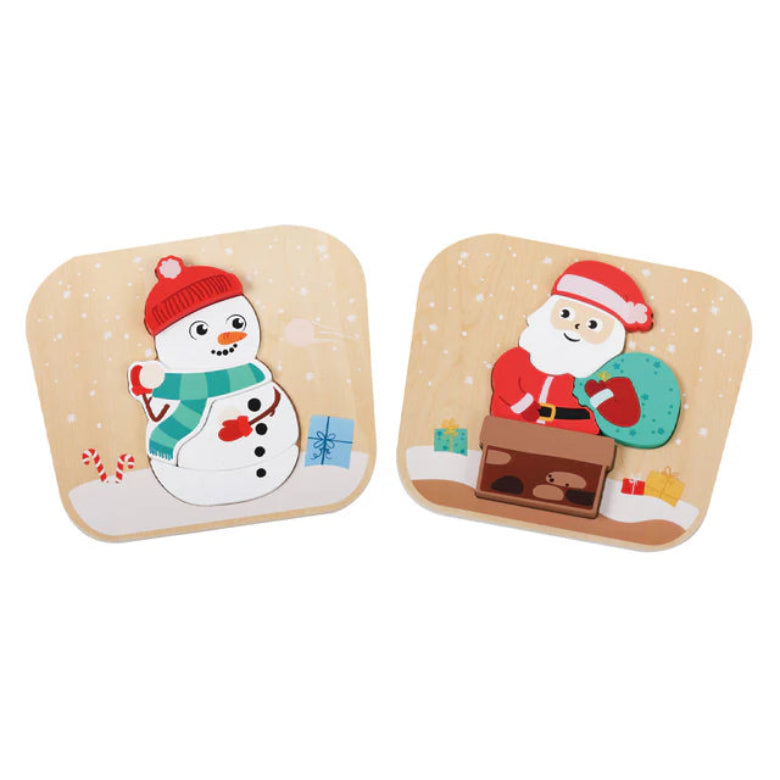 Santa and Snowman Puzzle Set by Jumini