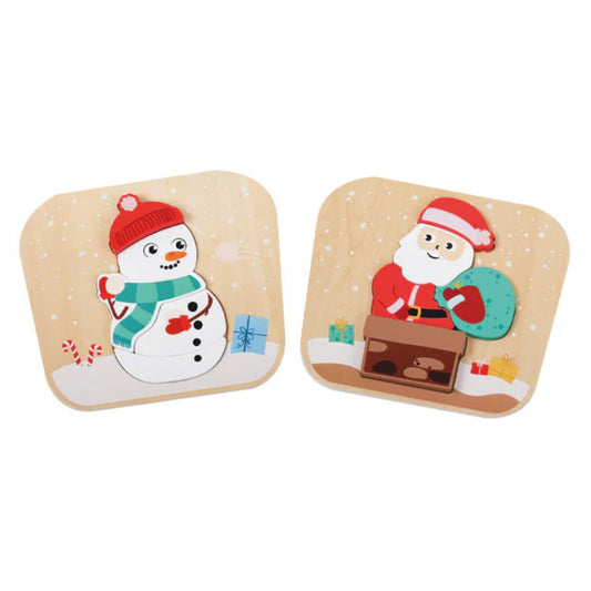 Santa and Snowman Puzzle Set by Jumini