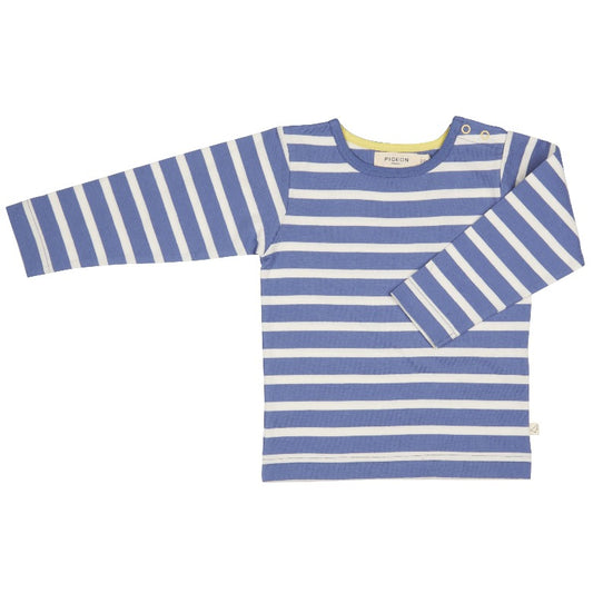 Blue Breton Stipe Long Sleeve Top by Pigeon Organics