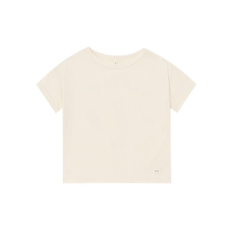Beige t-shirt on a white background