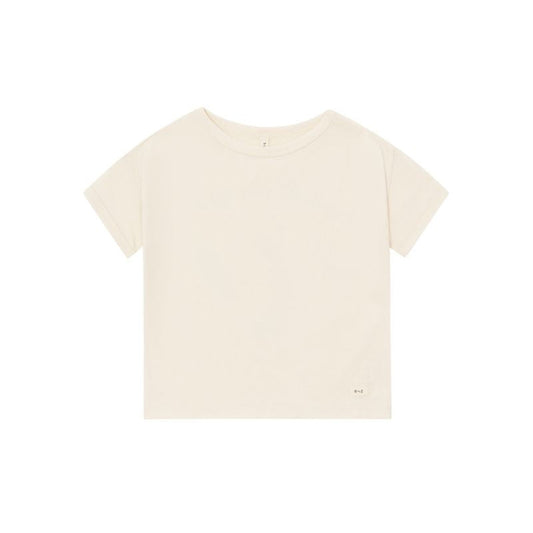 Beige t-shirt on a white background