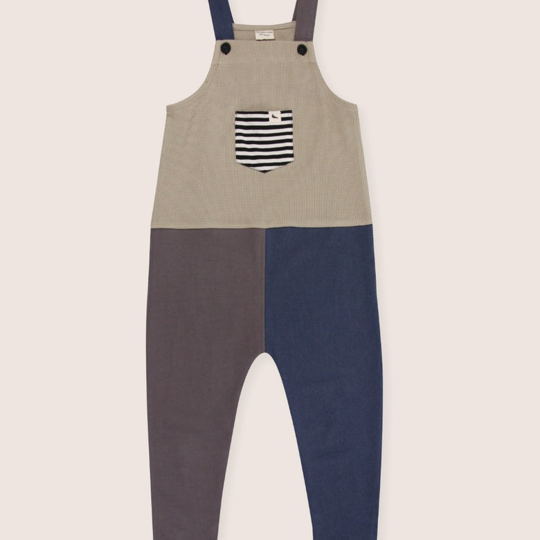 Colour Block Dungaree by Turtledove