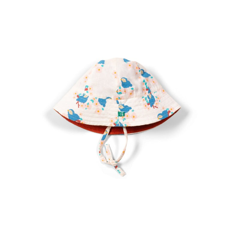 Bluebirds Reversible Sunhat by Little Green Radicals