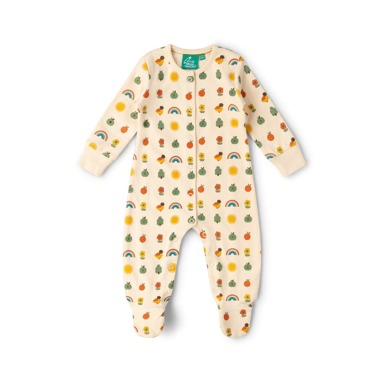 Vintage Rainbows Babygrow by Little Green Radicals