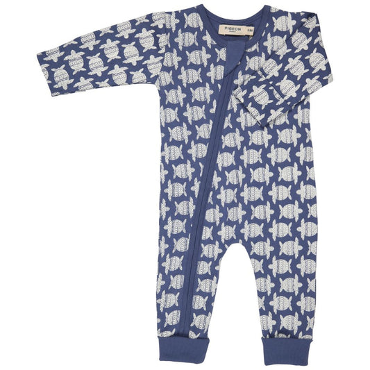Turtles Zip Romper by Pigeon Organics
