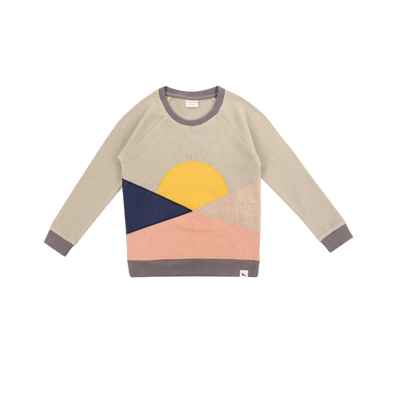 Colour Block Sunrise Sweatshirt by Turtledove London