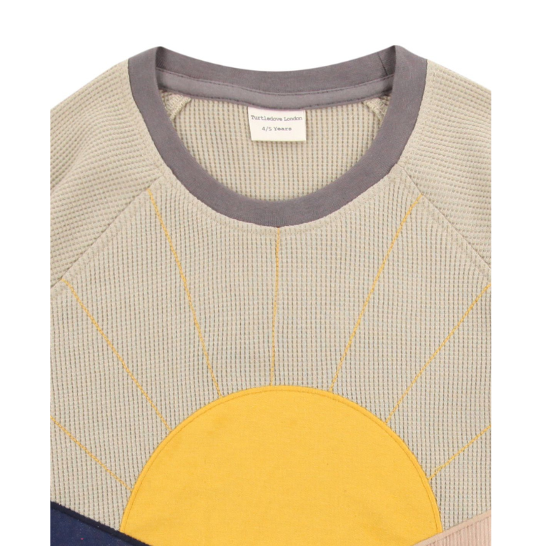 Colour Block Sunrise Sweatshirt by Turtledove London