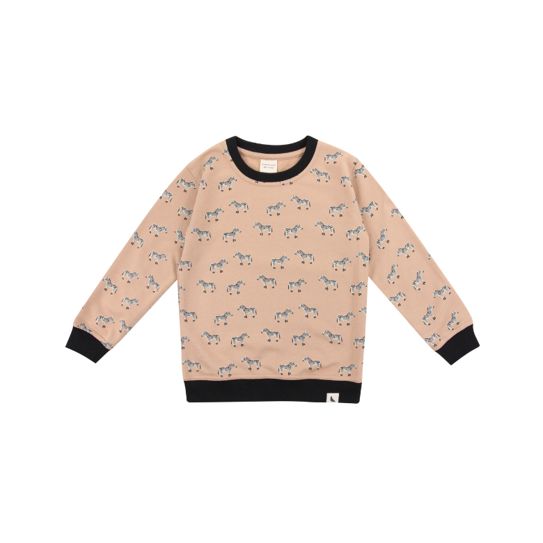 Zebra Sweatshirt by Turtledove London