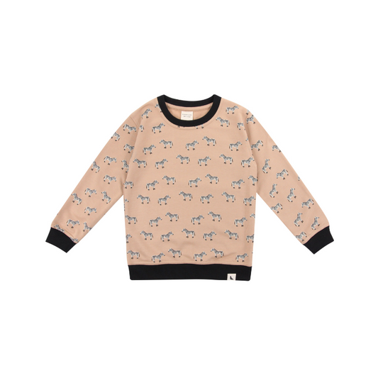 Zebra Sweatshirt by Turtledove London