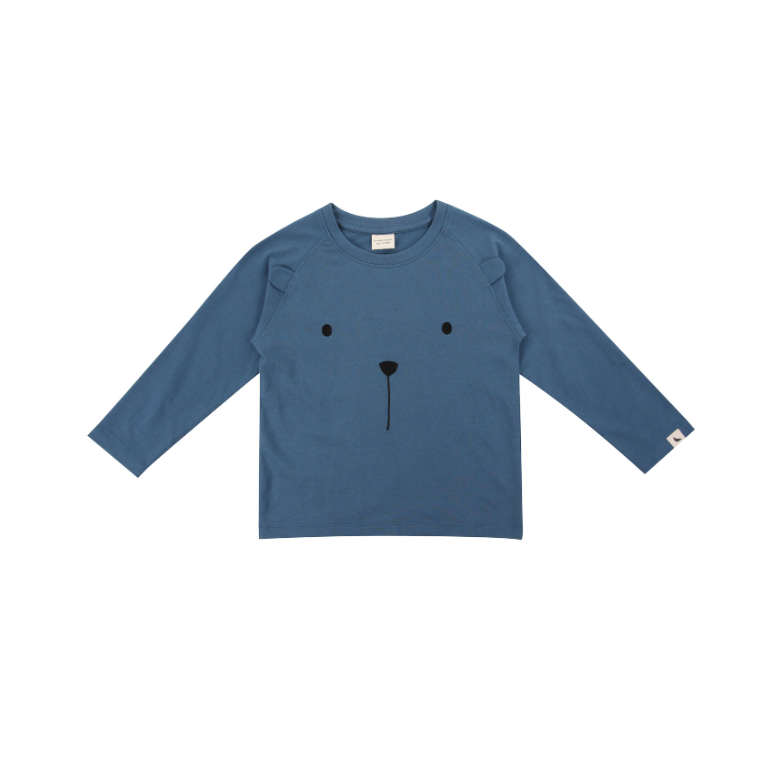 Blue Bear Character Top by Turtledove London