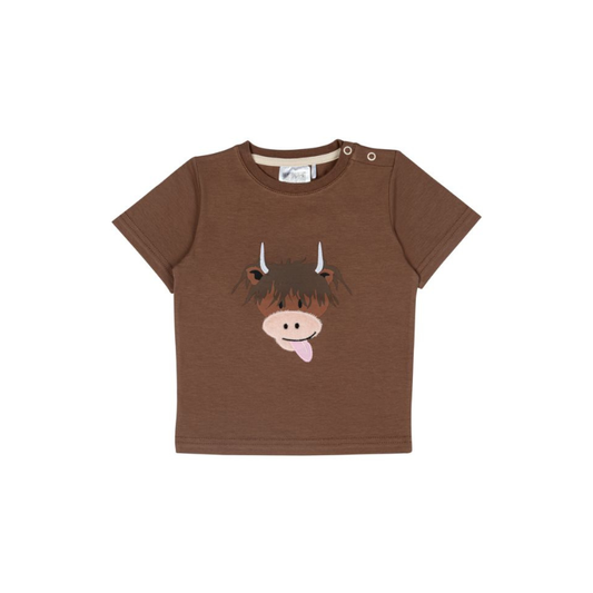 Neutral Highland Cow T-shirt by Blade & Rose