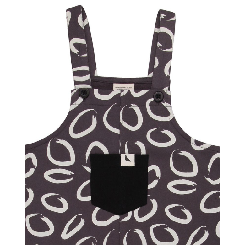 Eyespot Print Dungarees by Turtledove London