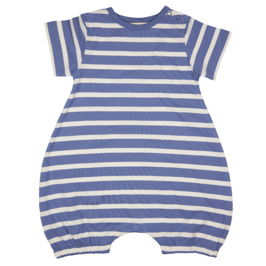 Summer Blue Breton Playsuit by Pigeon Organics