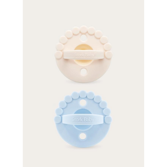 Sky & Latte 2 In 1 Chewy Pacifier/teether set by Stork Baby