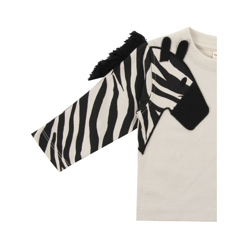 Zebra Sleevet Top by Turtledove London