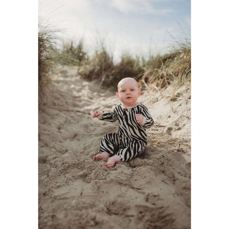 Zebra Romper by Turtledove London