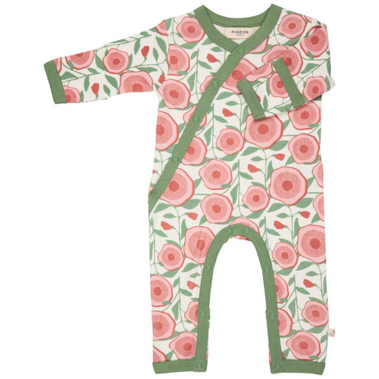 Floral Kimono Romper by Pigeon Organics