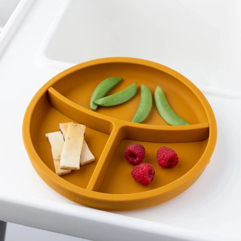 Silicone Divider Suction Plate - Mustard by Eco Rascals