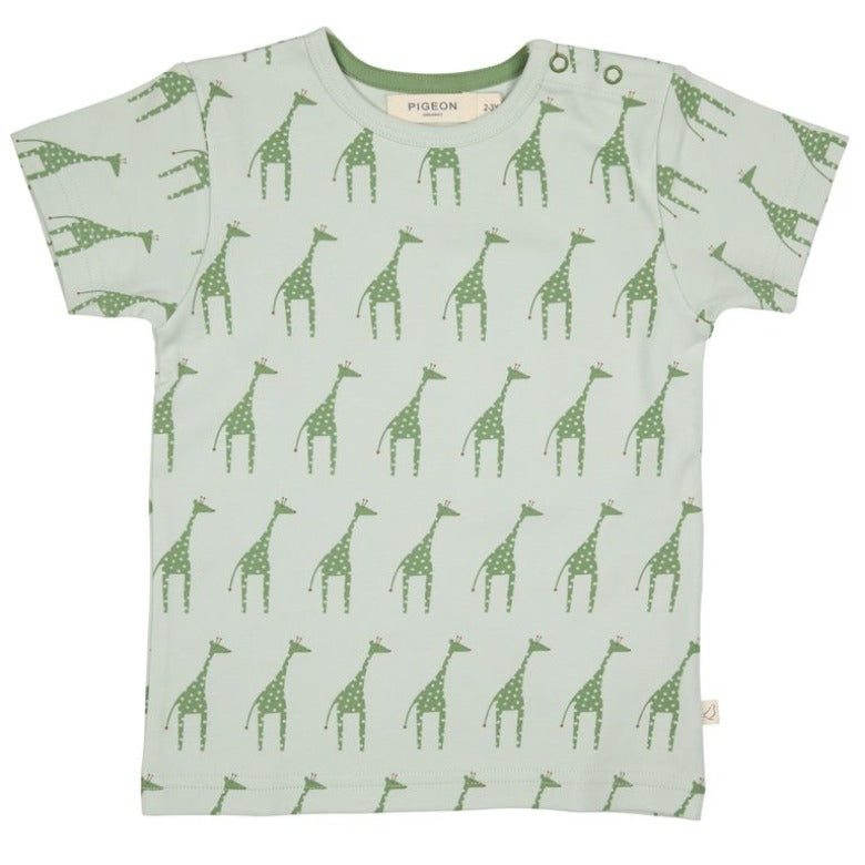 Giraffe Short Sleeve Top by Pigeon Organics