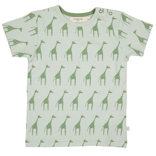 Giraffe Short Sleeve Top by Pigeon Organics