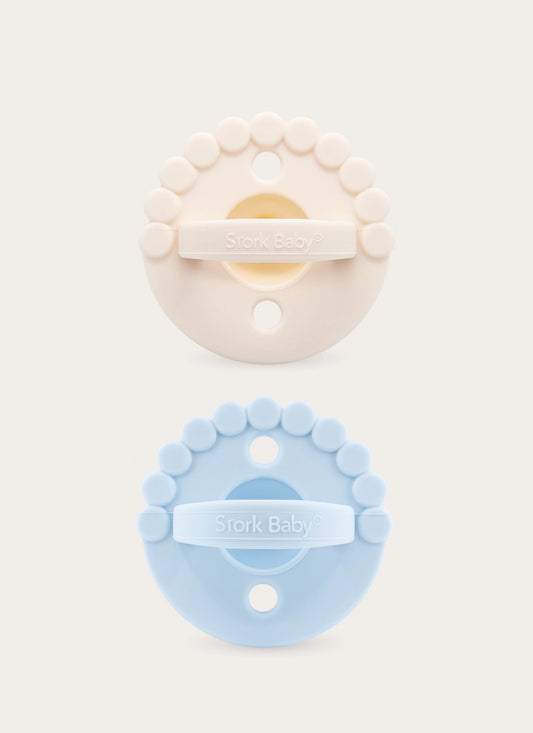 Sky & Latte 2 In 1 Chewy Pacifier/teether set by Stork Baby