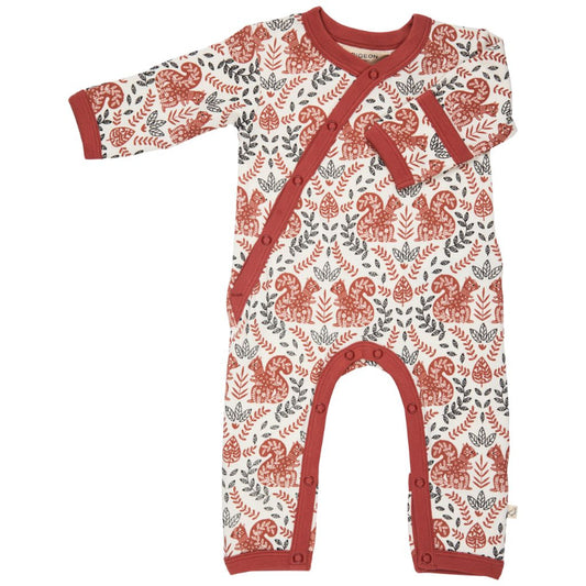 Squirrel Kimono Romper by Pigeon Organics