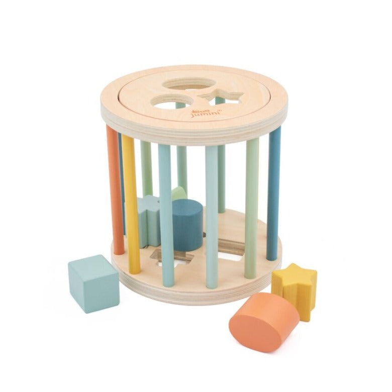 Wooden Shape Sorting Cage By Jumini