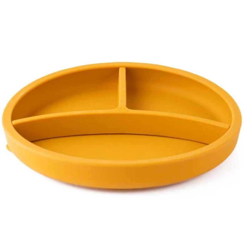 Silicone Divider Suction Plate - Mustard by Eco Rascals