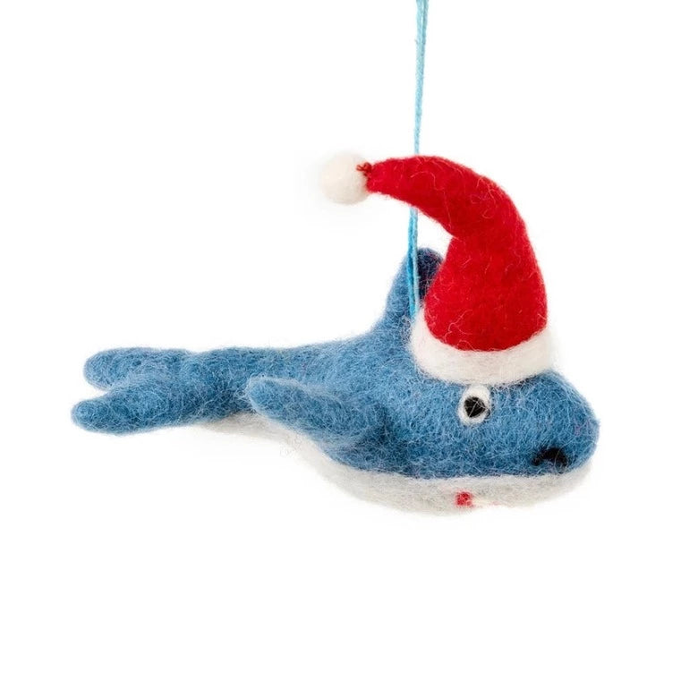 Santa Jaws Felt Christmas Decoration