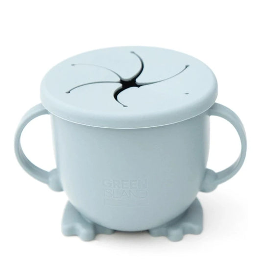 Blue Silicone Snack Pot by Green Island