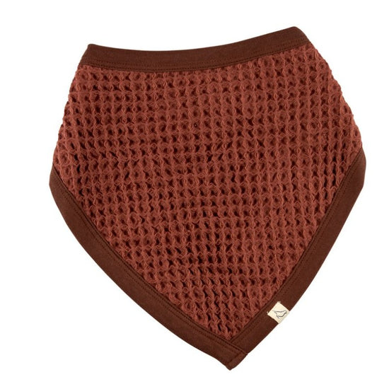 Mocha Waffle Bib by Pigeon Organics