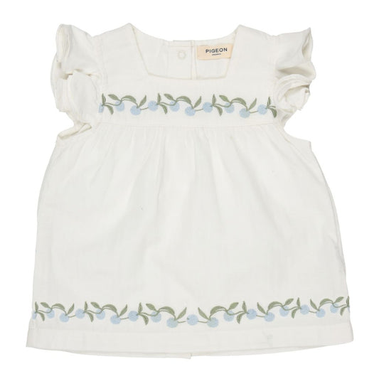 Frill Sleeve Tunic Top by Pigeon