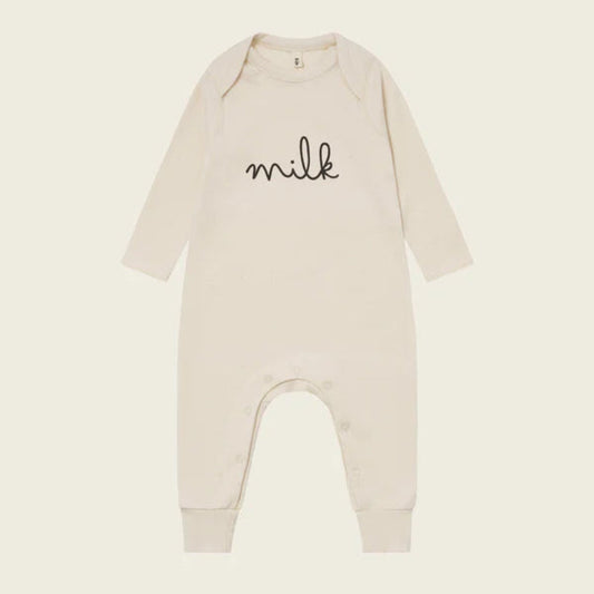 Undyed Milk Playsuit by Organic Zoo