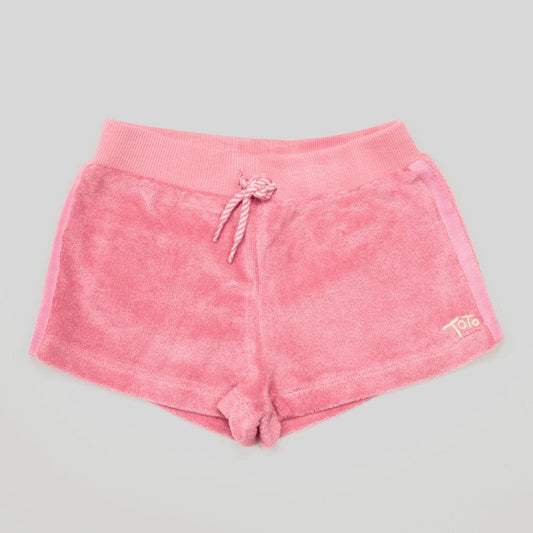 Pink Towelling Shorts by Tots in Towelling