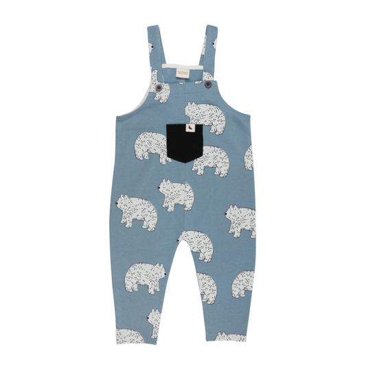 Polar Bear Easy Dungarees by Turtledove London