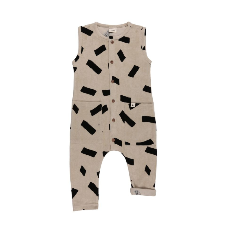 Velour Confetti Tank Dungarees by Turtledove London