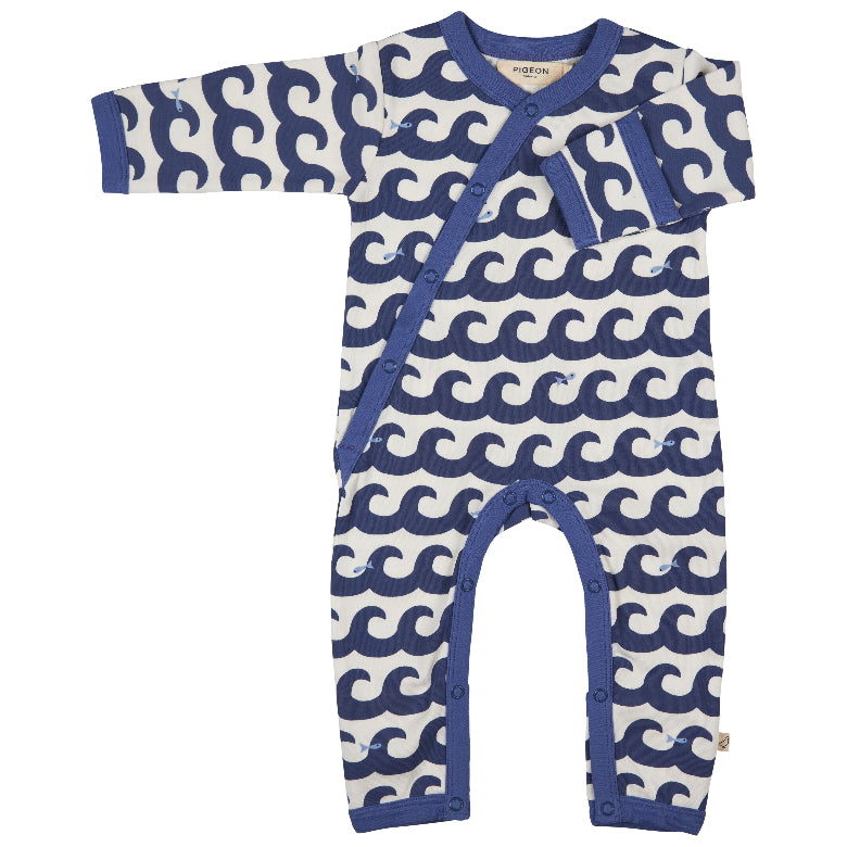 Waves Kimono Romper by Pigeon Organics