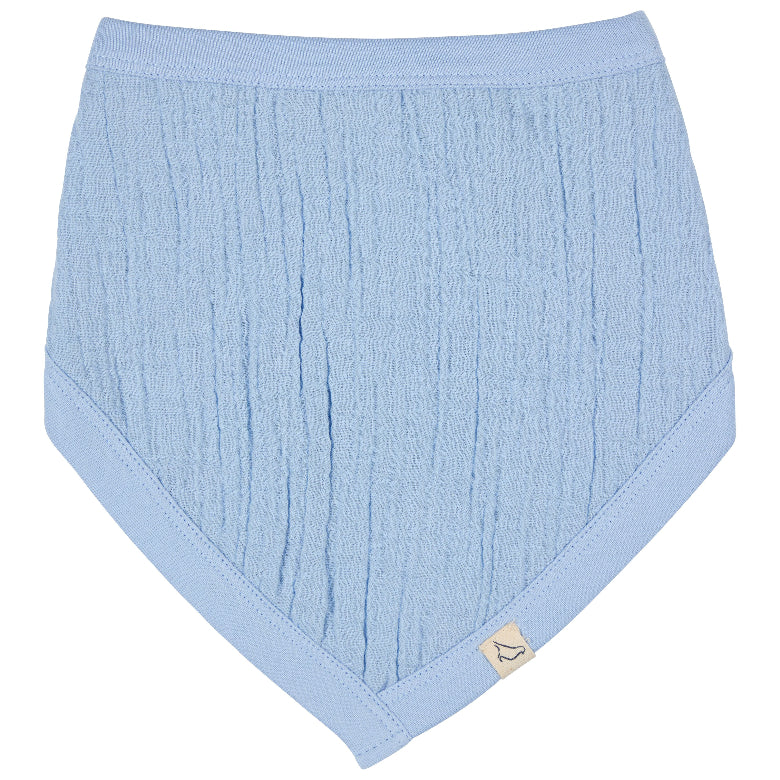 Pale Blue Muslin Bib by Pigeon Organics