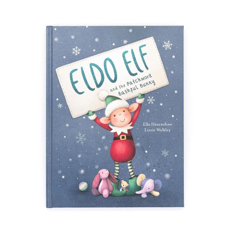 Eldo Elf and the Patchwork Bashful Bunny Book by Jellycat